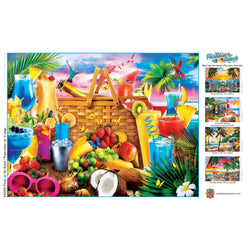 Paradise Beach - Picnic on the Beach 550 Piece Jigsaw Puzzle (ONLINE ORDER ONLY)
