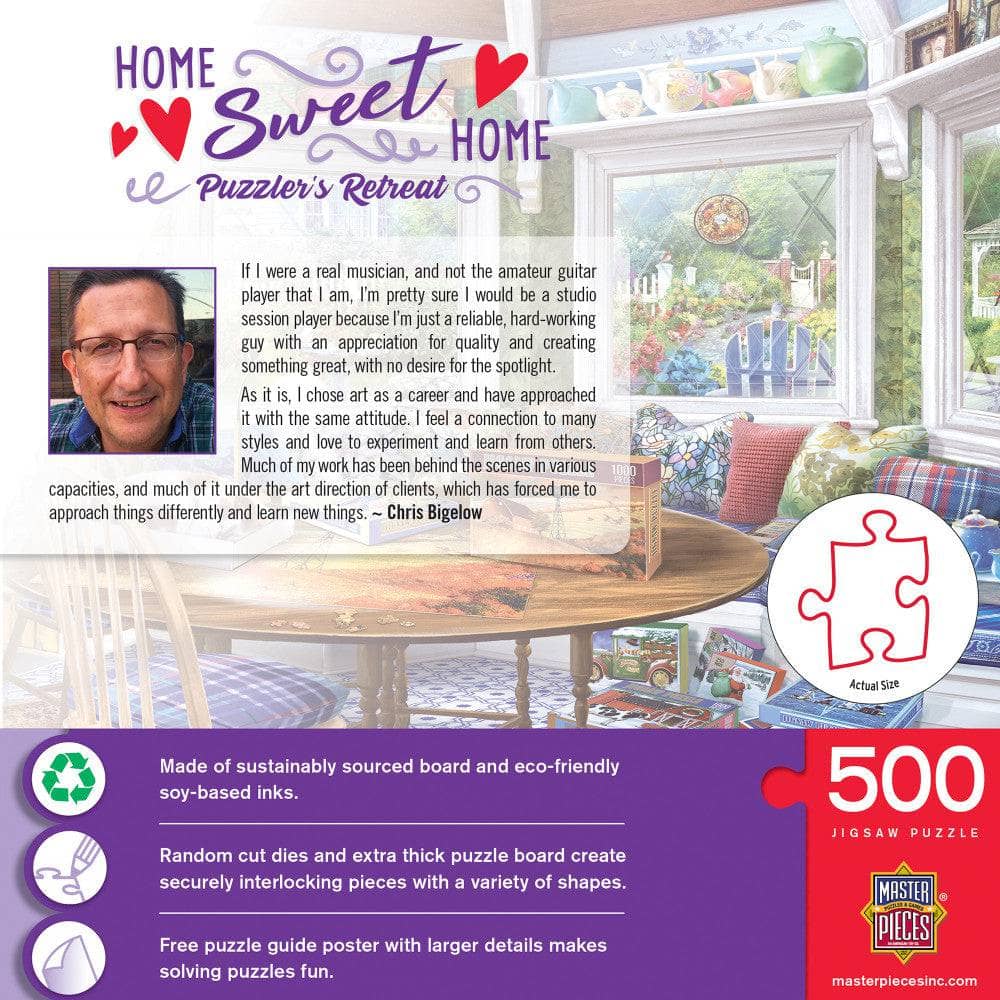 Home Sweet Home - Puzzler's Retreat 500 Piece Jigsaw Puzzle