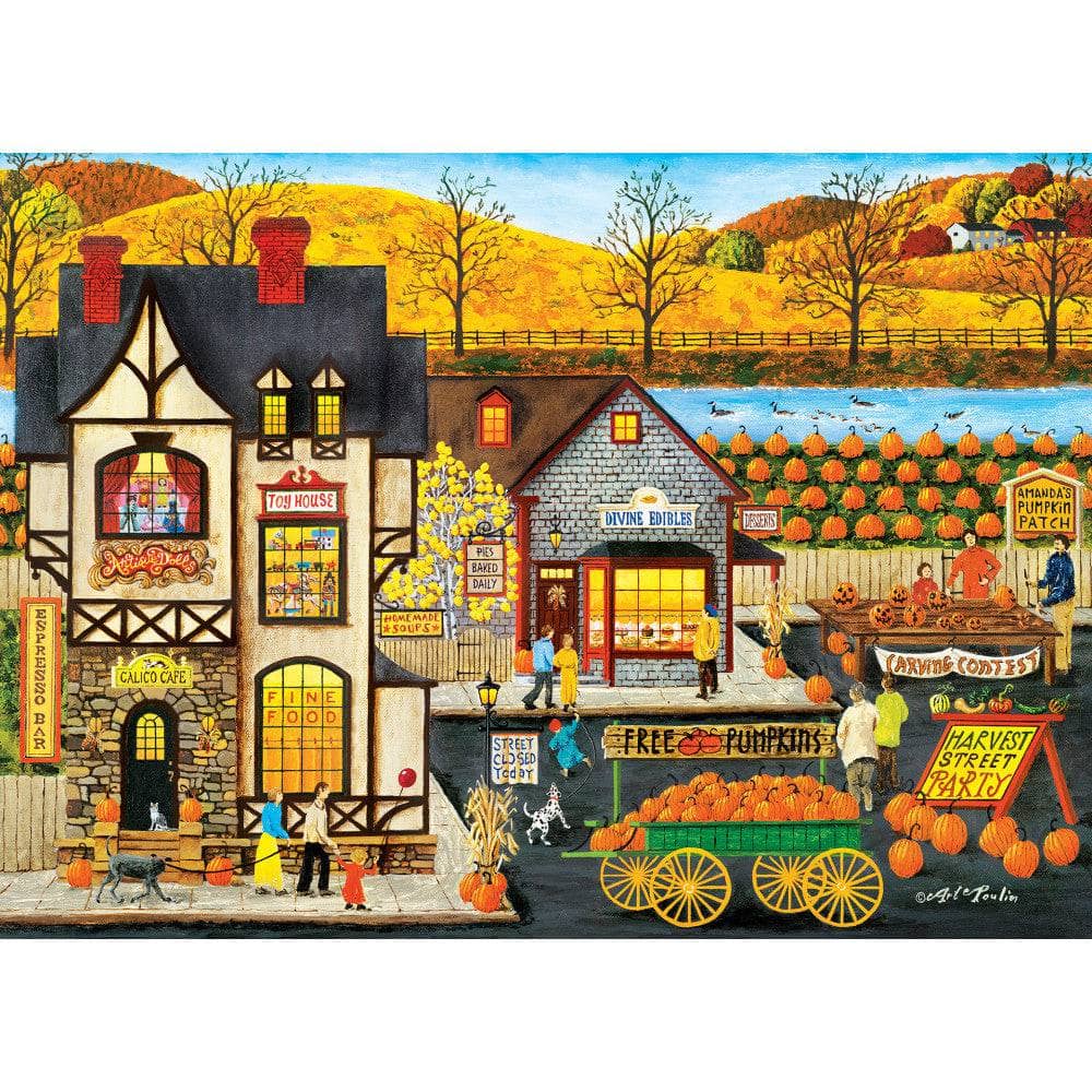 Americana - Harvest Street Party 500 Piece EZ Grip Jigsaw Puzzle (ONLINE ORDER ONLY)