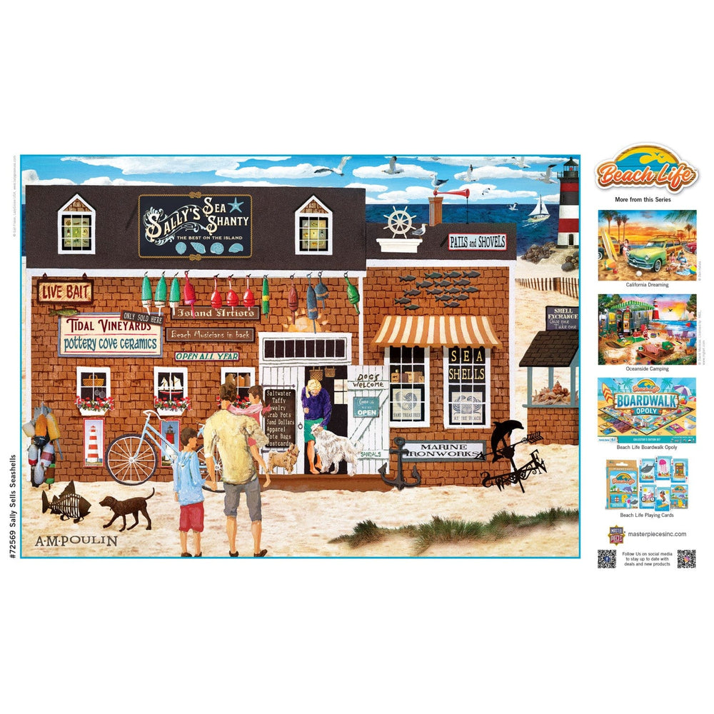Beach Life - Sally Sells Seashells 1000 Piece Jigsaw Puzzle (ONLINE ORDER ONLY)