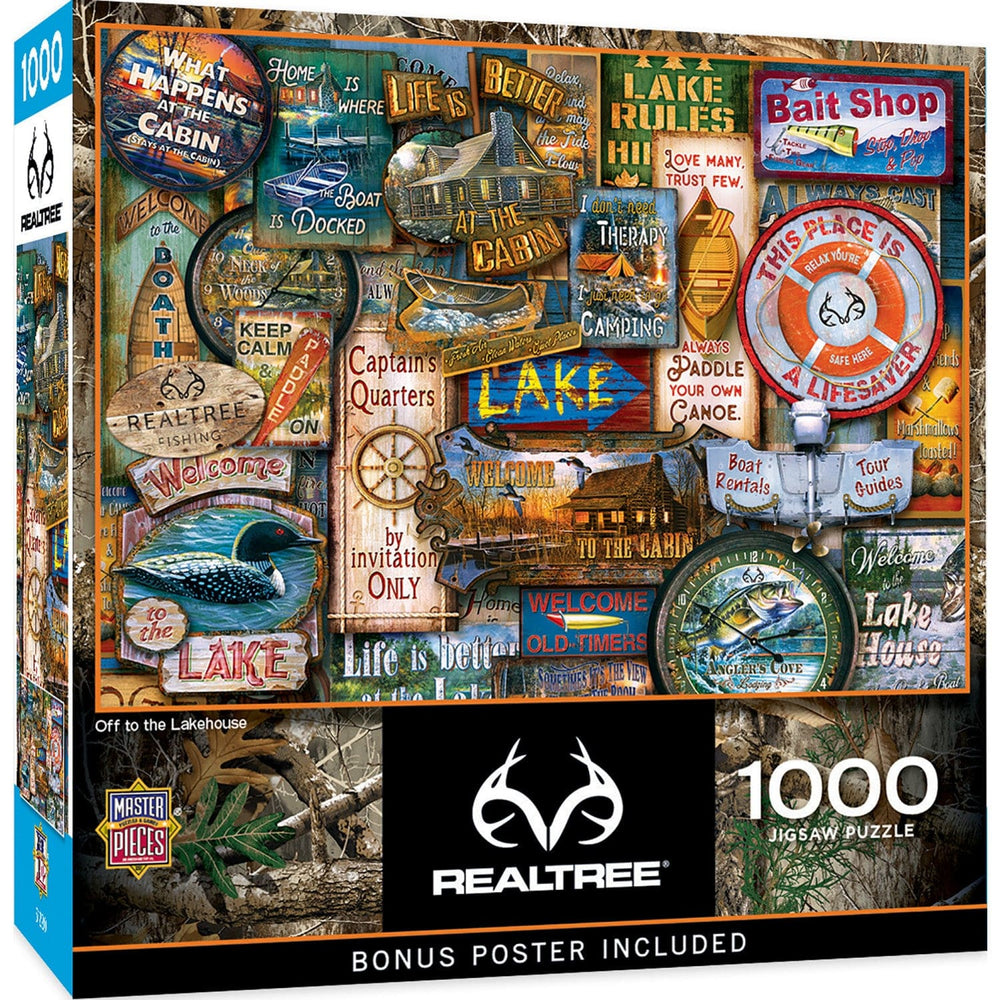 Realtree - Off to the Lakehouse 1000 Piece Jigsaw Puzzle (ONLINE ORDER ONLY)