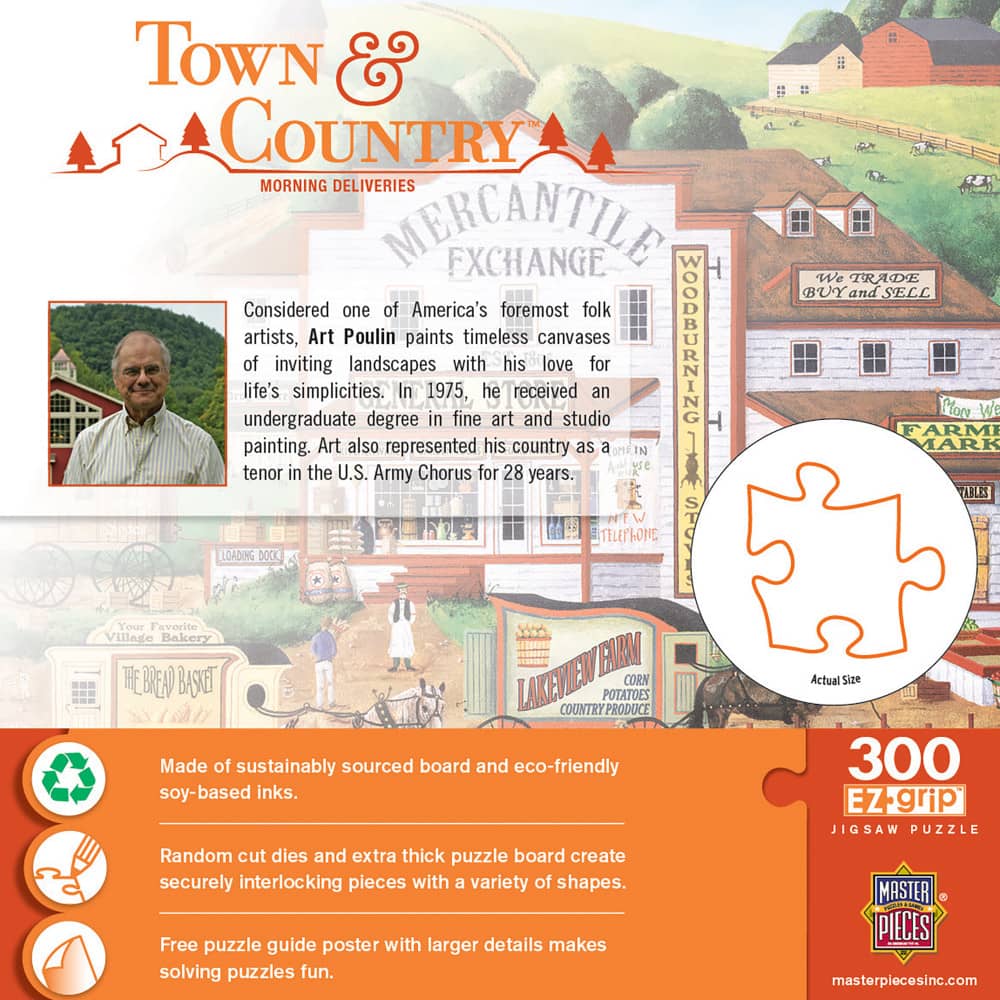 Town & Country - Morning Deliveries 300 Piece EZ Grip Jigsaw Puzzle