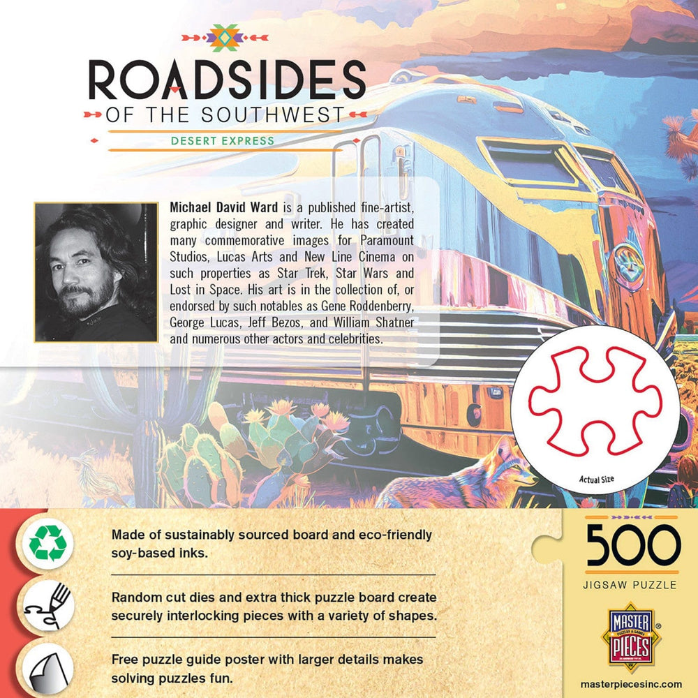 Roadsides of the Southwest - Desert Express 500 Piece Jigsaw Puzzle (ONLINE ORDER ONLY)