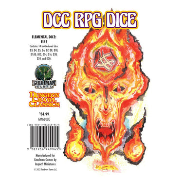 Dungeon Crawl Classics Dice: Elemental Dice - Fire (ONLINE ORDER ONLY)