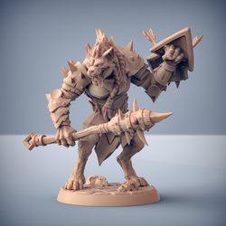 3D Printed Artisan Guild Modular Bonegnasher Gnolls Bonegnasher Gnolls 28mm 32mm (Online Only)