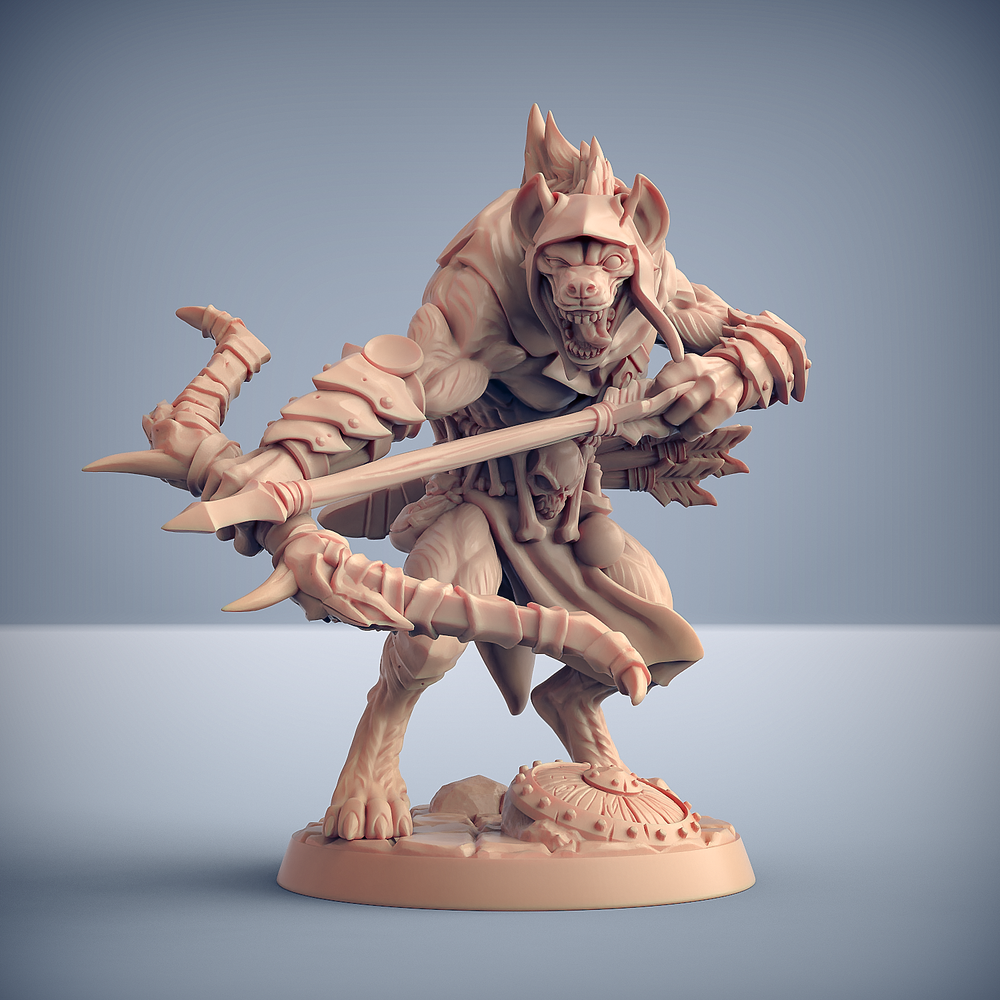 3D Printed Artisan Guild Modular Bonegnasher Gnolls Bonegnasher Gnolls 28mm 32mm (Online Only)