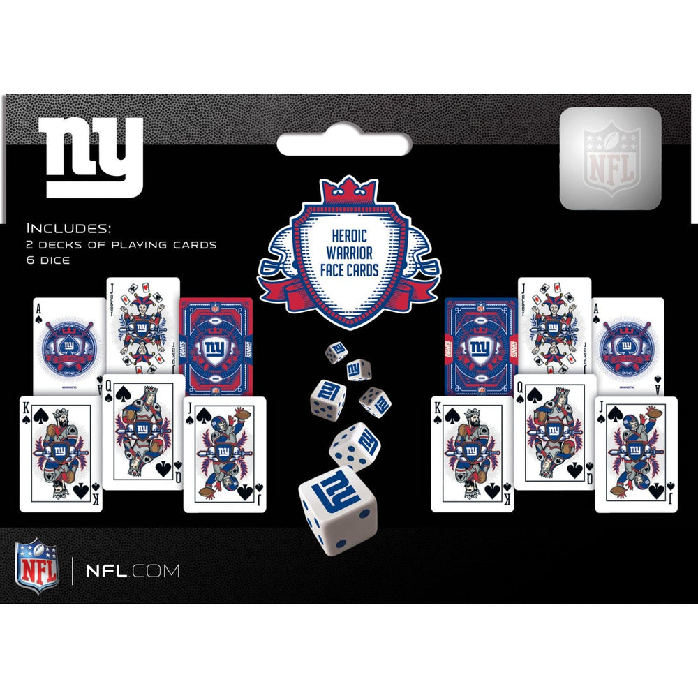 New York Giants - 2-Pack Playing Cards & Dice Set (ONLINE ORDER ONLY)