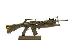 GoatGuns Die Cast 1/3 Scale M16A1 Grenadier Rifle Model, Green 16-GREEN (ONLINE ORDER ONLY)