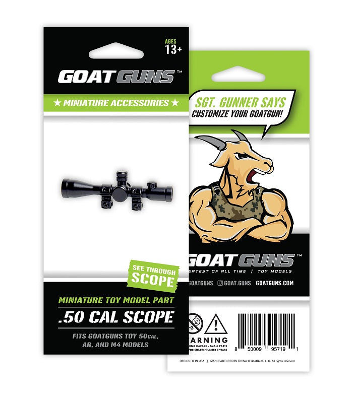 GoatGuns Die Cast Mini 16X Scope, Fits Barrett .50, AR and Bullpup Models 16X-SCOPE (ONLINE ORDER ONLY)