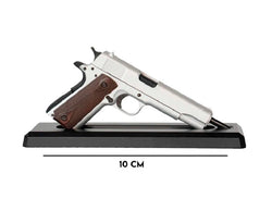 GoatGuns Die Cast 1/2.5 Scale 1911 Model Hand Gun, Silver 1911-SILVER (ONLINE ORDER ONLY)