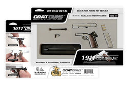 GoatGuns Die Cast 1/2.5 Scale 1911 Model Hand Gun, Silver 1911-SILVER (ONLINE ORDER ONLY)