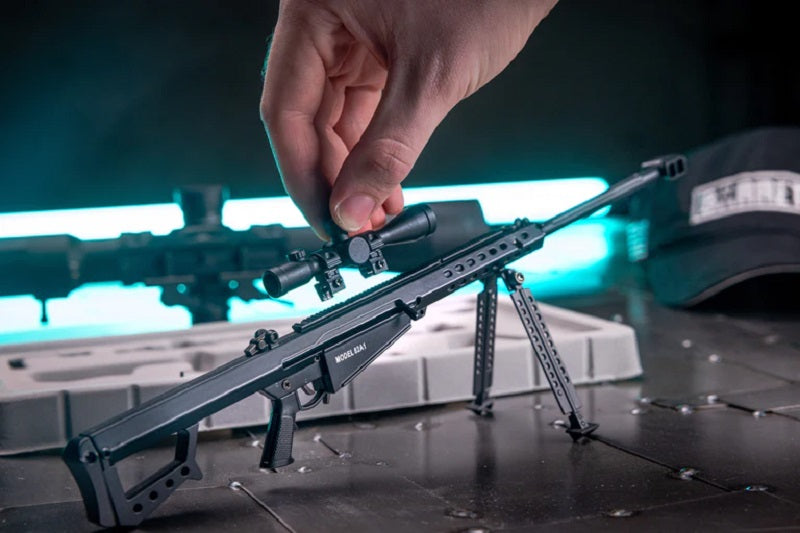 GoatGuns Die Cast 1/3 Scale .50Cal M82A1 Sniper Rifle Model, Black 50-BLACK (ONLINE ORDER ONLY)