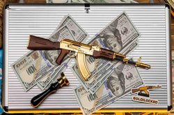 GoatGuns Die Cast 1/3 Scale AK47 Gold Riffle Model AK-GOLD (ONLINE ORDER ONLY)