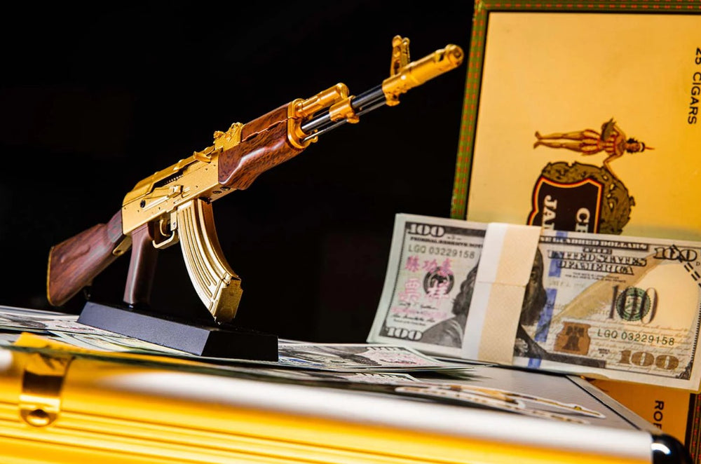 GoatGuns Die Cast 1/3 Scale AK47 Gold Riffle Model AK-GOLD (ONLINE ORDER ONLY)