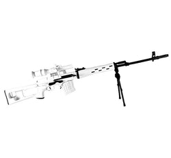 GoatGuns 1/3 Scale Diecast Arctic Kit – Special White Edition SVD, M1 Garand & FN SCAR Combo