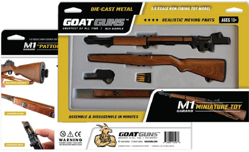 GoatGuns M1 Garand Diecast 1/4 Scale Model Rifle – WW2 Historical Replica
