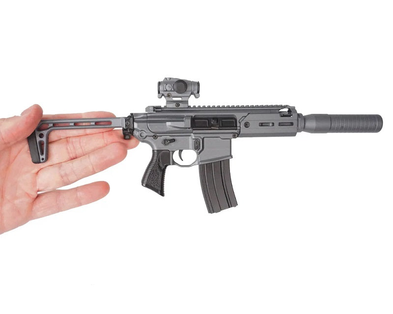 GoatGuns 1/3 Scale Diecast SIG Sauer MCX Rattler Model – Grey Officially Licensed