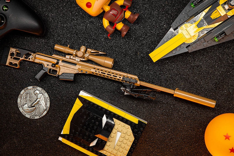 GoatGuns 1/4 Scale Die Cast Barrett MK22 Sniper Gun MRAD Model Tan MK22-TAN (ONLINE ORDER ONLY)