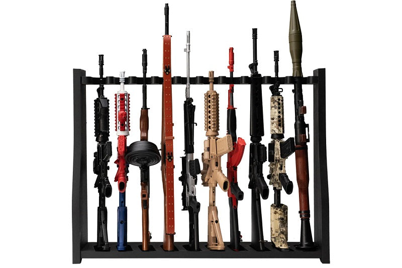 GoatGuns 1/3 Scale Die Cast 10 Slot Gun Rack Black RACK-BLACK (ONLINE ORDER ONLY)