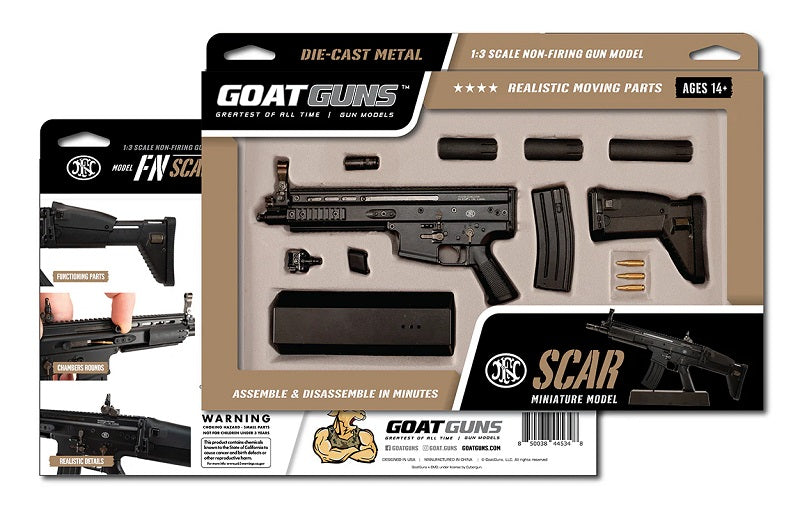 GoatGuns 1/3 Scale Die Cast FN Scar AR Model Gun Black SCAR-BLACK (ONLINE ORDER ONLY)