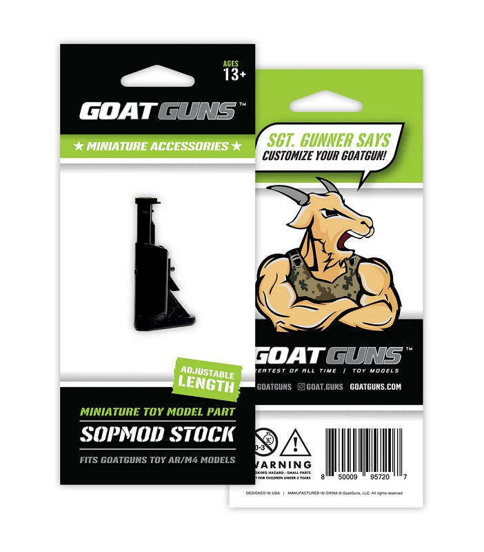 GoatGuns Die Cast Mini Sopmod Stock, Fits AR15 Models SOPMOD-STOCK (ONLINE ORDER ONLY)