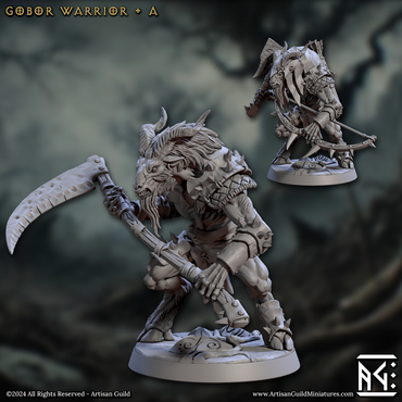 Gobor Warrior - Sculpt A (Male Capra Fighter) (Online Order Only)