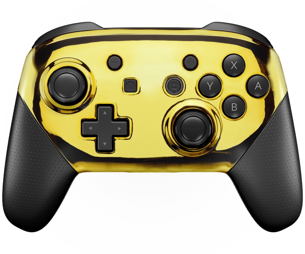 GOLD NINTENDO PRO CUSTOM CONTROLLER (Online Order Only)