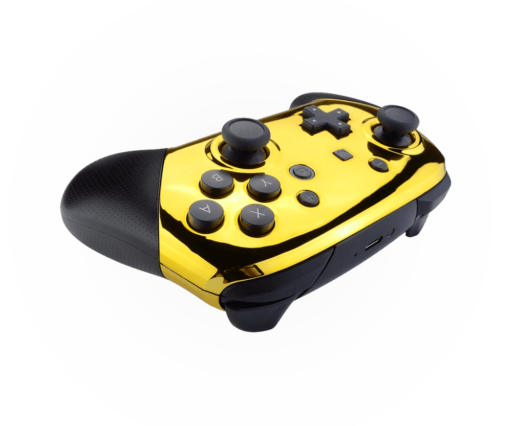 GOLD NINTENDO PRO CUSTOM CONTROLLER (Online Order Only)