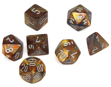Chessex: Mini Polyhedral Dice set - Lustrous (Online Order Only)