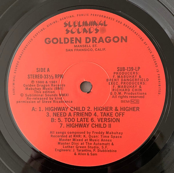 Golden Dragon - Golden Dragon (DELUXE) [Vinyl] (ONLINE ORDER ONLY)