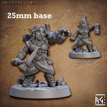 Golemmar Gnome: Sculpt D (Female Gnome Artificer) (ONLINE ORDER ONLY)