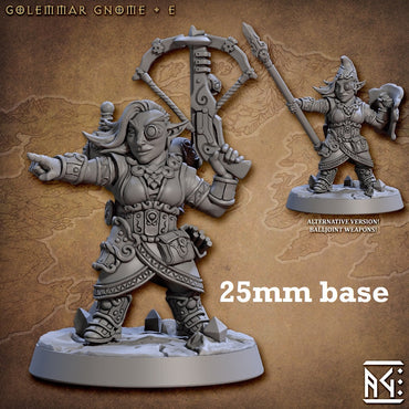 Golemmar Gnome: Sculpt E (Female Gnome Artificer) (ONLINE ORDER ONLY)