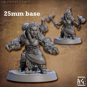 Golemmar Gnome: Sculpt F (Female Gnome Artificer) (ONLINE ORDER ONLY)