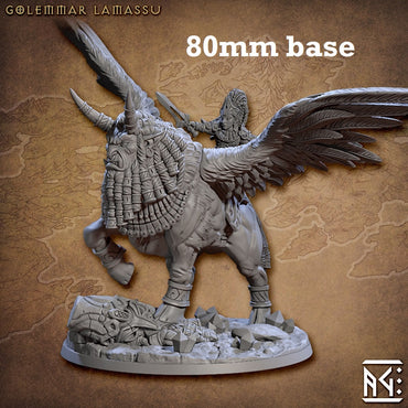 Golemmar Lamassu (Winged Sphinx with or without Gnome Rider) (ONLINE ORDER ONLY)