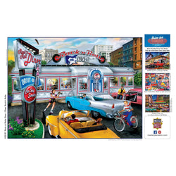 Drive-Ins, Diners & Dives - Rock & Rolla Diner 550 Piece Jigsaw Puzzle (ONLINE ORDER ONLY)