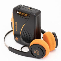 GPO Bluetooth Personal Cassette Player/Radio with Headphones (Bluetooth, Black) [Personal Cassette Player] (ONLINE ORDER ONLY)