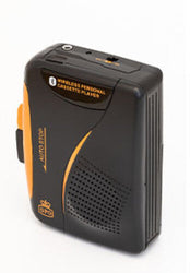 GPO Bluetooth Personal Cassette Player/Radio with Headphones (Bluetooth, Black) [Personal Cassette Player] (ONLINE ORDER ONLY)