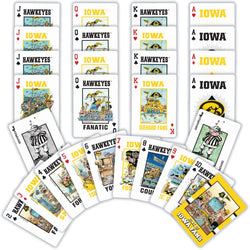 Iowa Hawkeyes Fan Deck Playing Cards - 54 Card Deck (ONLINE ORDER ONLY)