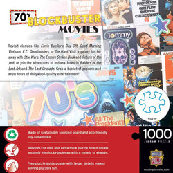 70's Blockbusters 1000 Piece Jigsaw Puzzle (ONLINE ORDER ONLY)