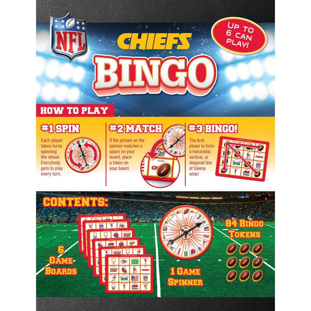 Kansas City Chiefs Bingo Game (ONLINE ORDER ONLY)