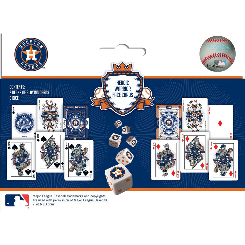 Houston Astros - 2-Pack Playing Cards & Dice Set