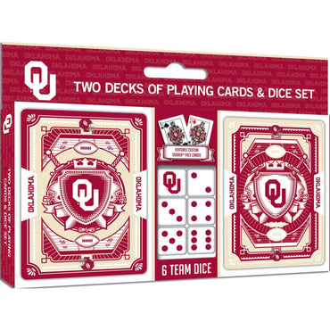 Oklahoma Sooners - 2-Pack Playing Cards & Dice Set (ONLINE ORDER ONLY)