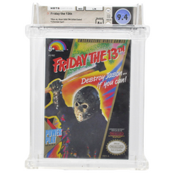 Graded NES Cart in Box (Sealed) - Friday The 13th WATA 9.4/A+ (Online Order Only)