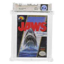 Graded NES Cart in Box (Sealed) - Jaws WATA 9.6/A++ (Online Order Only)
