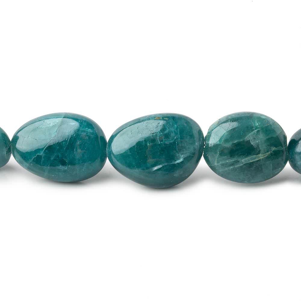 Grandidierite plain nuggets 17 inch 35 beads 7x6-17x13mm A grade (ONLINE ORDER ONLY)