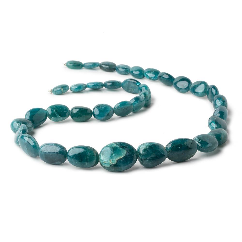 Grandidierite plain nuggets 17 inch 35 beads 9x7-18x15mm A grade (ONLINE ORDER ONLY)