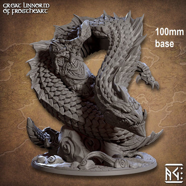 Great Linnorm of Frostheart (Snake-Like Dragon) (Online Order Only)