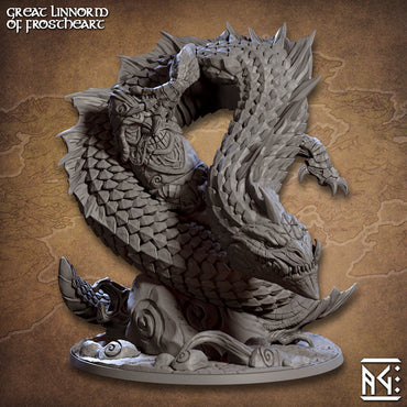 3D Printed Artisan Guild Great Linnorm of Skutagaard Epic Bosses 28mm 32mm (Online Only)