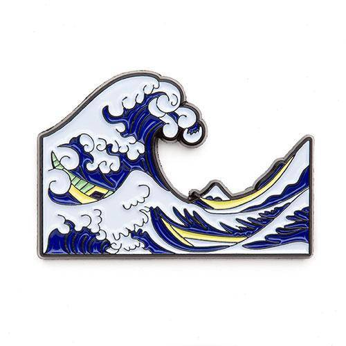 Great Wave off Kanagawa Enamel Pin - Today is Art Day (ONLINE ORDER ONLY)