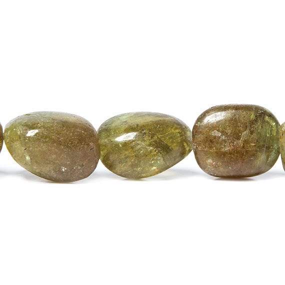 17x13-28x19mm Green Apatite Plain Nugget Beads 15 inch 19 pieces (ONLINE ORDER ONLY)